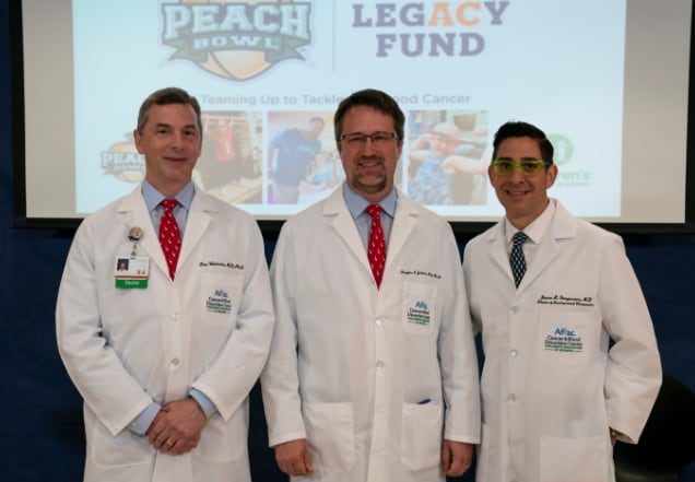 Physicians who help run the Peach Bowl Legacy Fund cancer research