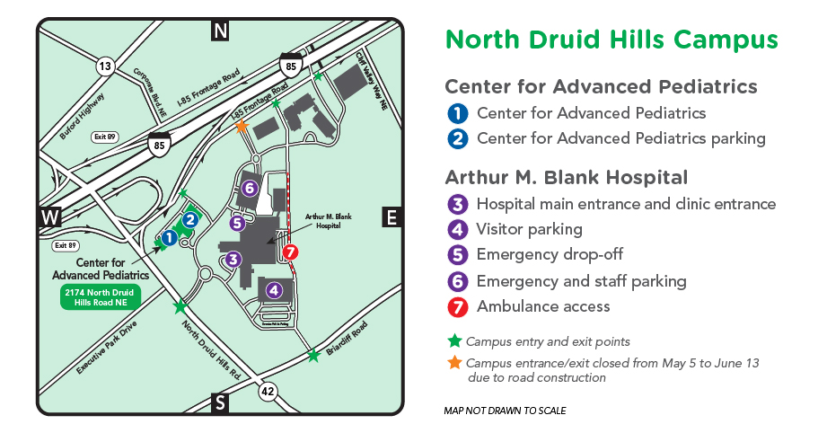 Center for Advanced Pediatrics Campus Map