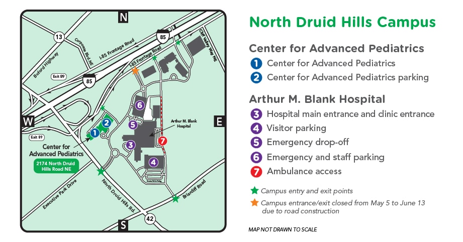 Center for Advanced Pediatrics Campus Map
