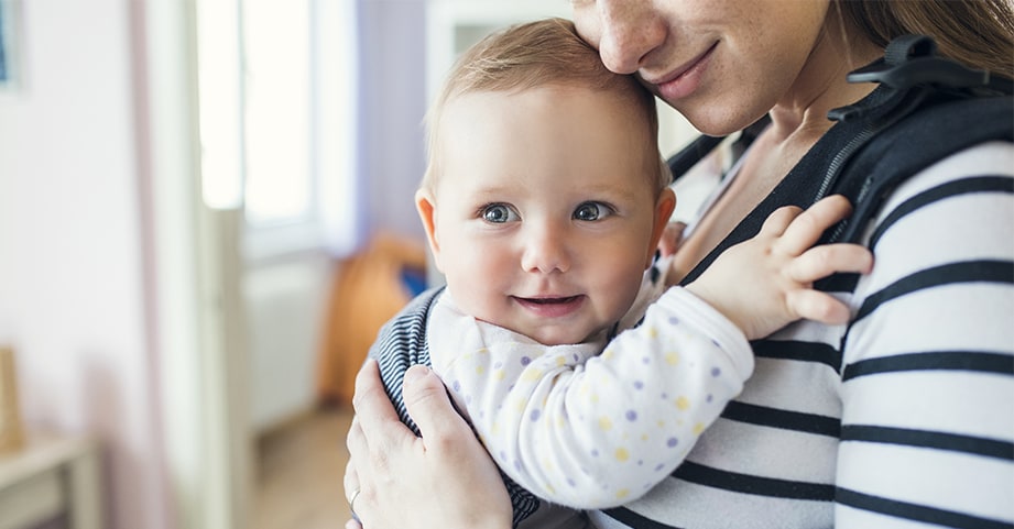 Preventing a Flat Head Baby Carrier