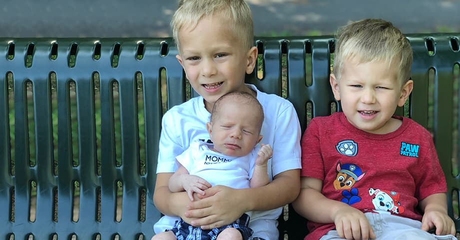 Carter, Tristen, and Caison