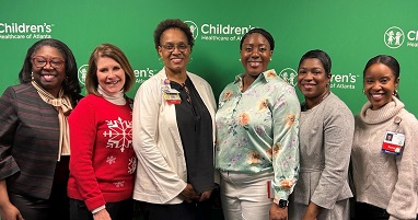 Children's staff smiling