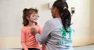 Paxlovid trial child with nurse