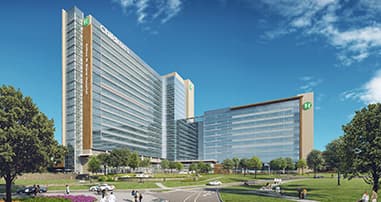 future pediatric hospital main entrance