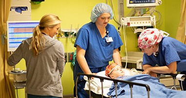 boy in post anesthesia care
