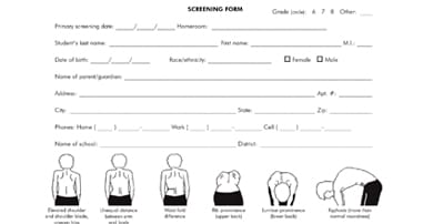 scoliosis screening form