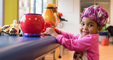 Patient play at pediatric rehab