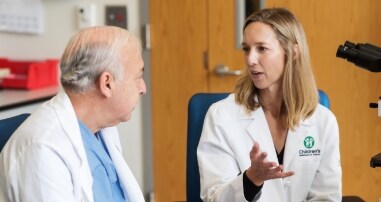 doctors studying facial features