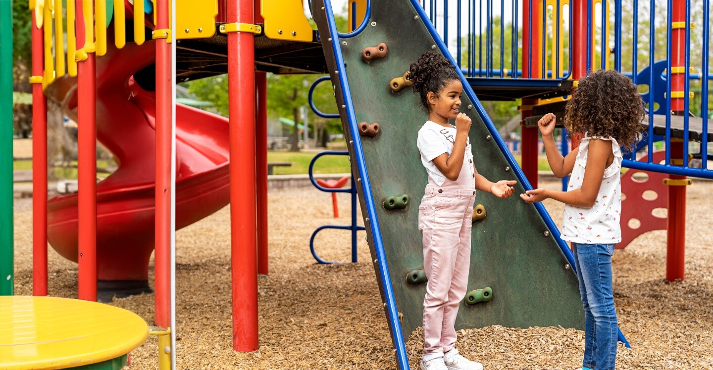 Toddlers on the playground