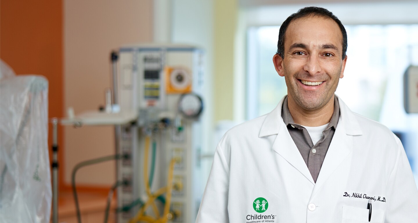 young pediatric doctor smiling