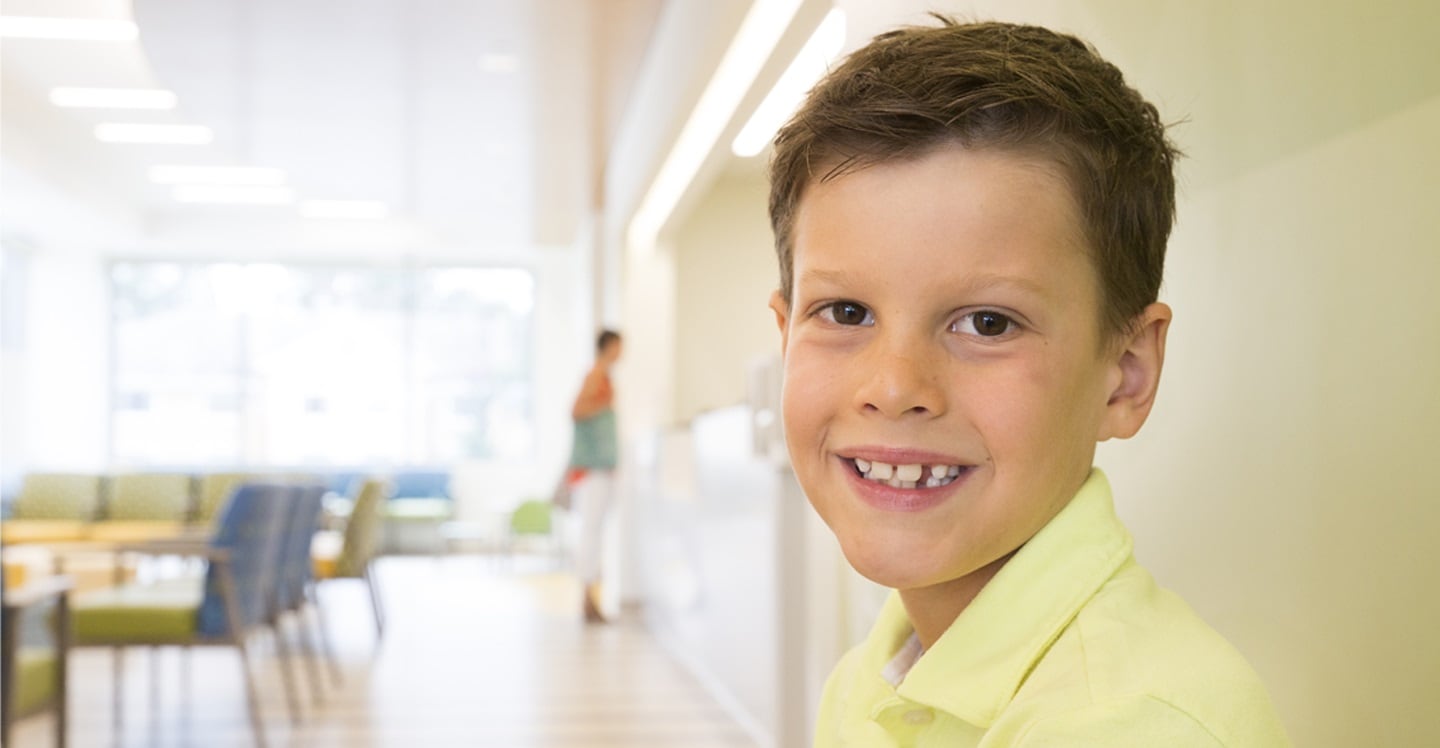 young patient in clinic