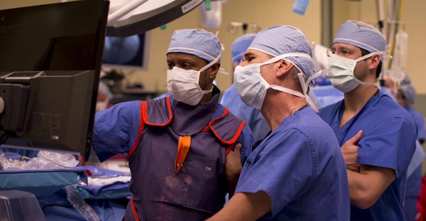Pediatric spine specialists at Children’s Healthcare of Atlanta collaborate on a spine surgery
