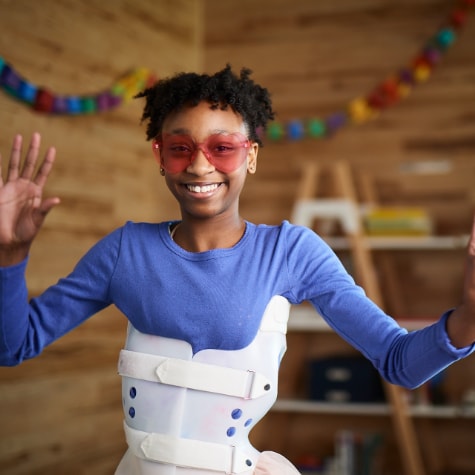 Plastic back brace sale