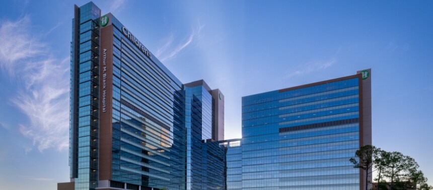 Arthur M Blank Hospital exterior West