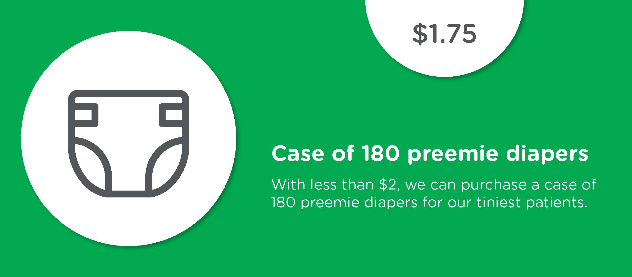 Cost of preemie diapers graphic