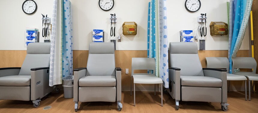 Food challenge room at the Center for Advanced Pediatrics