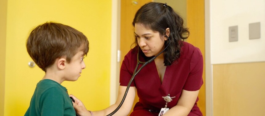 pediatric patient with provider