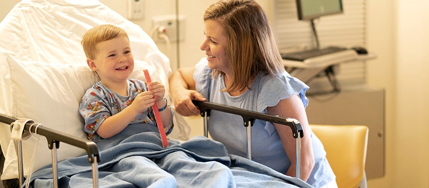 Child eating popsicle
