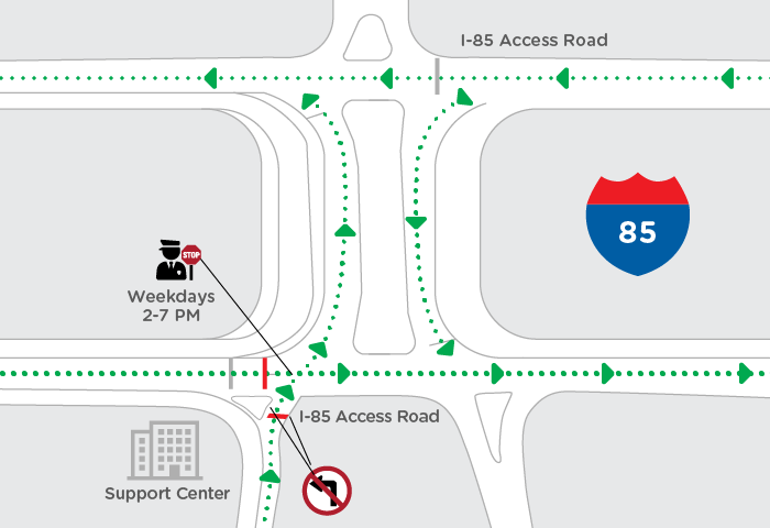 december 2019 1-85 underpass traffic flow