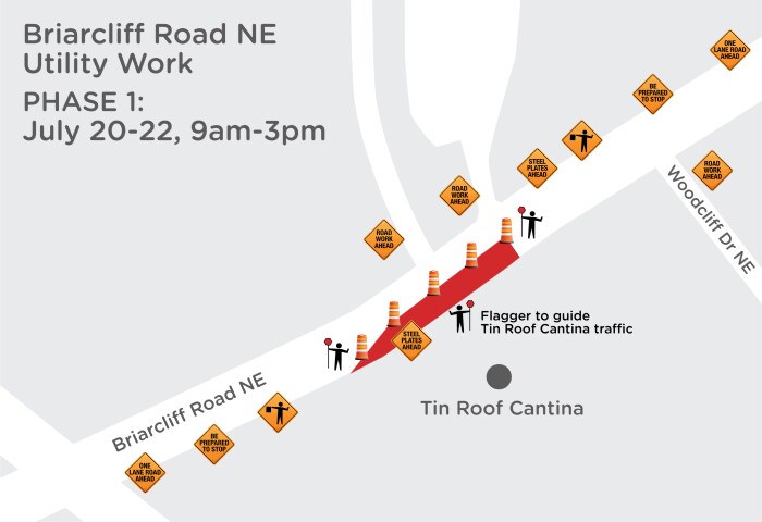 construction traffic update